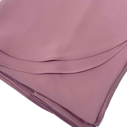 Bare Beauty Chiffon Hijab round cut– Lightweight, Flowy & Breathable Modest Wrap 200 cm