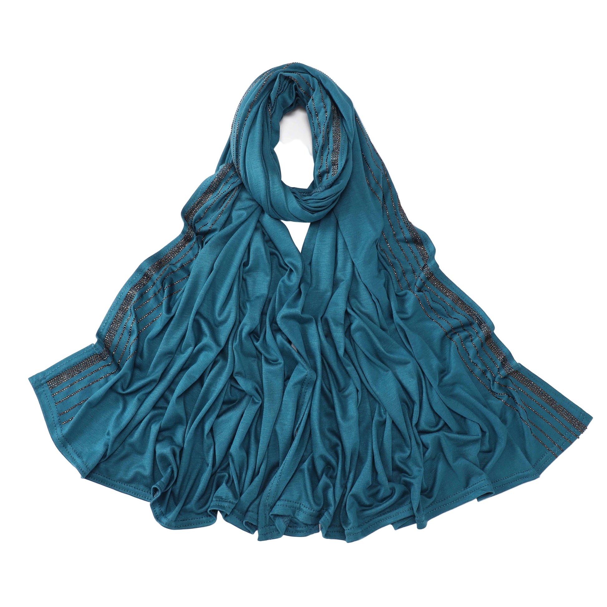 https://www.amodeyah.com/cdn/shop/files/Teal Green Premium Embellished Jersey Hijab – Amodeyah.jpg